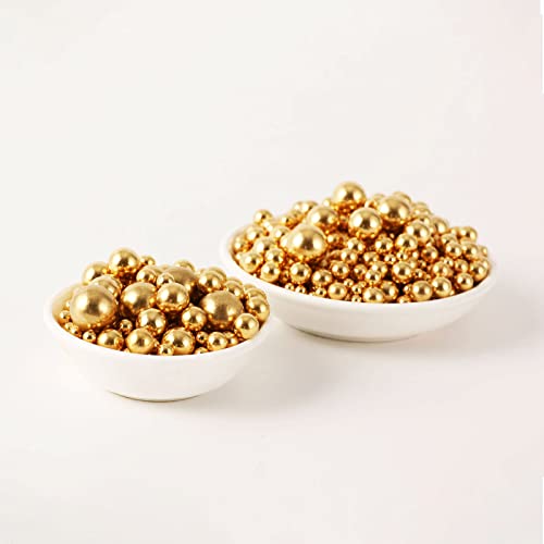 Gold Pearl Sugar sprinkles (4.58 Ounce)