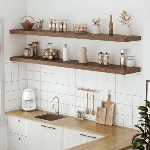 Deep Floating Shelves 72x12” Set of 1