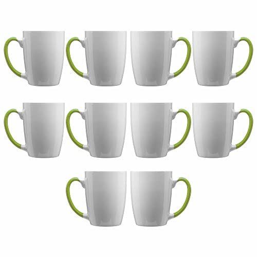 Java Two Tone Coffee Mugs 12 oz. Set of 10 (10 Count)