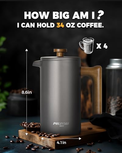 POLIVIAR French Press Coffee Maker