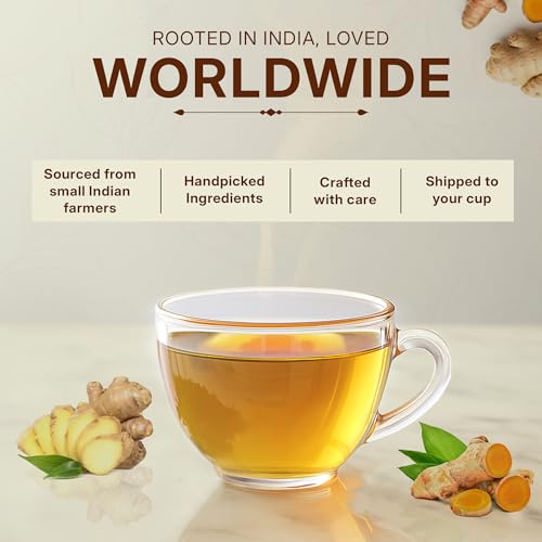 Tealeaf & Co. Turmeric Ginger Herbal Tea (7.055 Ounce)