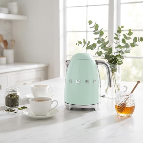 50's Retro Style Electric Water Kettle with Automatic Shutoff