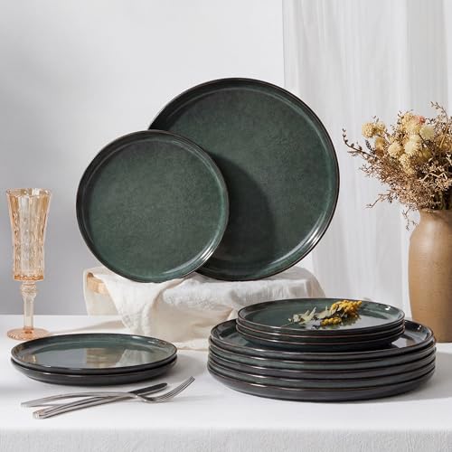 Ceramic 7.9 Inch Porcelain Dessert Plates Set of 6