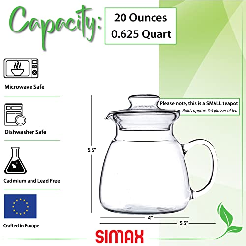 Glassware 20 Oz. Glass Teapot