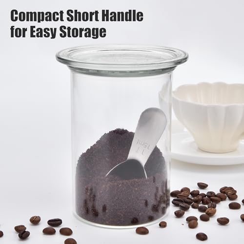 Stainless Steel 1 Tablespoon Coffee Scoop for Ground Coffee