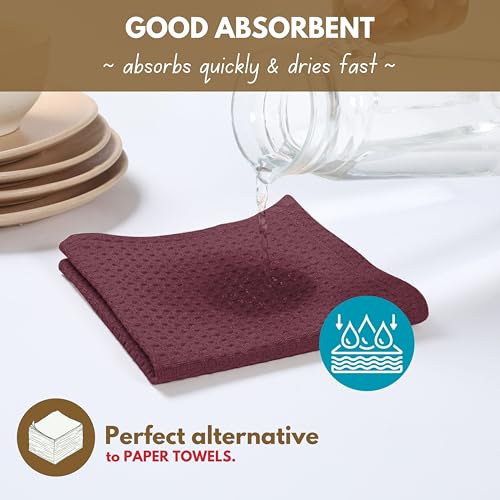 Cotton Kitchen Towel with Hanging Loop 16x26 inches (4 Count)