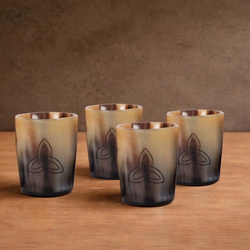 Viking Horn Shot Glasses Set of 8 (8 Count)