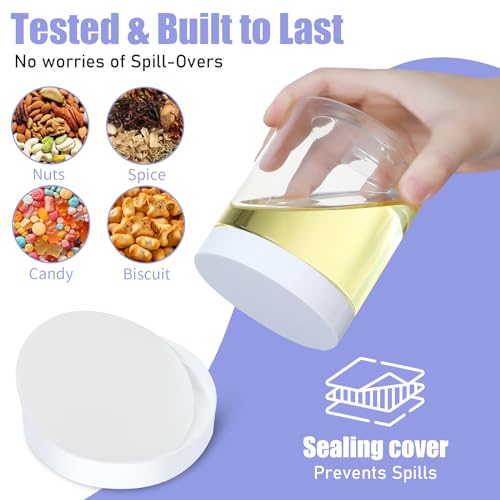 Plastic Jars with Lids (16 Count)