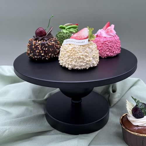 Set of 7 Black Cake Stands Metal Dessert Display Holder Table Decor (7 Count)