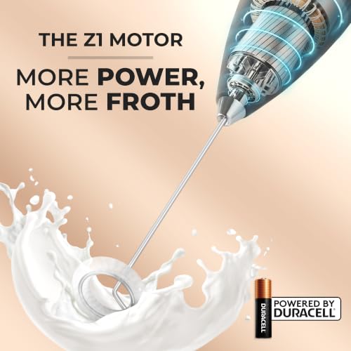 Zulay Powerful Milk Frother for Coffee with Upgraded Titanium Motor