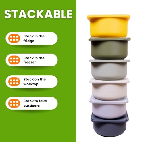Pizza Dough Proofing Silicone Containers with Lids (3 Count)