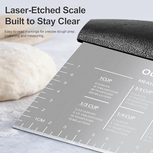 2 Pack Bench Scraper Dough Cutter