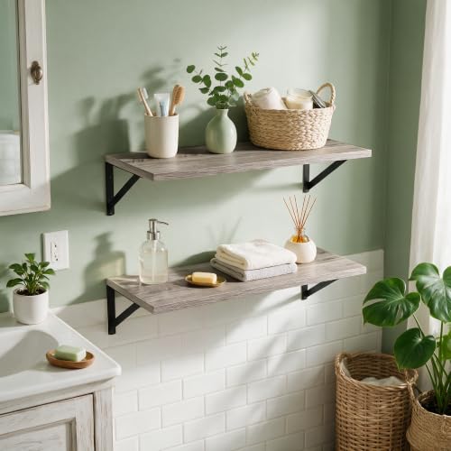 Wall Mounted Floating Shelves Set of 2 (2 Count)
