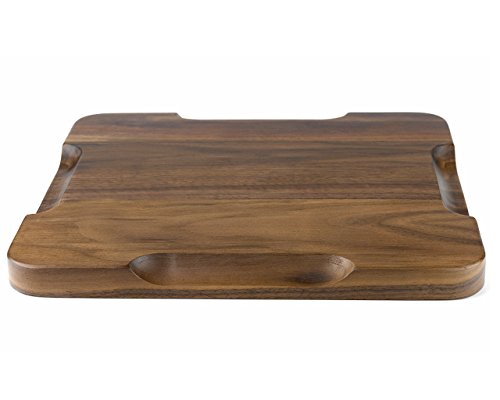 Rustic Walnut Wooden Tray Solid Wood Serving Tray Square Rectangle Platter Tea Tray Coffee Table Tray