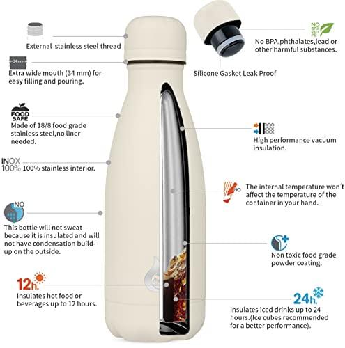 12 oz Small Insulated Water Bottle