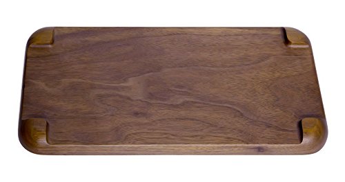 Rustic Walnut Wooden Tray Solid Wood Serving Tray Square Rectangle Platter Tea Tray Coffee Table Tray