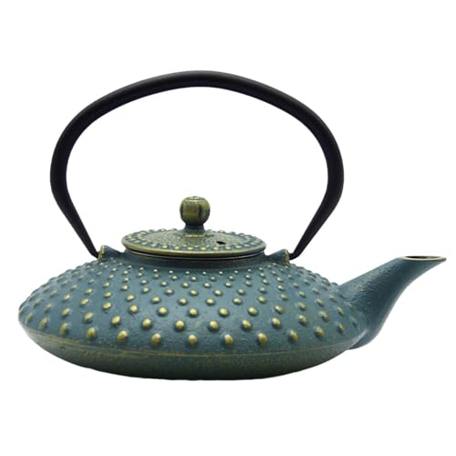 27.1oz Small Cast Iron Teapot with Infuser for Loose Tea