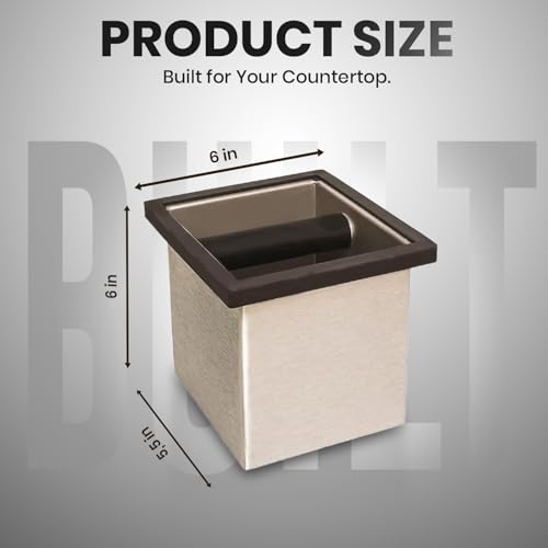Stainless Steel Knock Box for Espresso Grounds