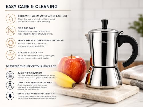 3 Cup Moka Pot (3 Count)