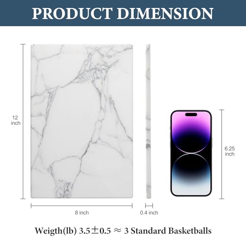 Italian Natural Marble Cutting Board for Kitchen Pastry Bread Macaron Display