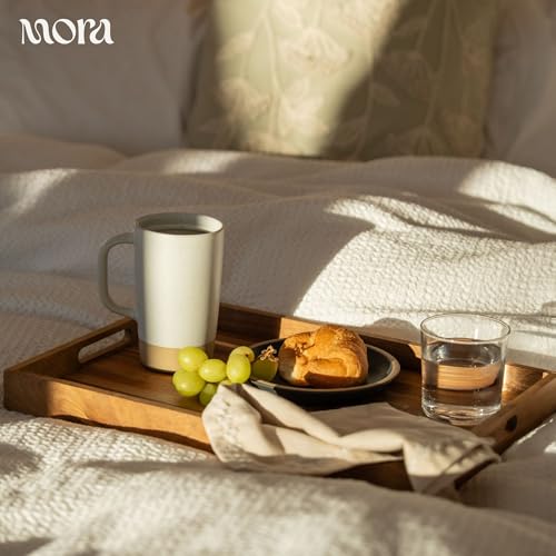 Mora Ceramics Large Tea Mug with Loose Leaf Infuser and Ceramic Lid