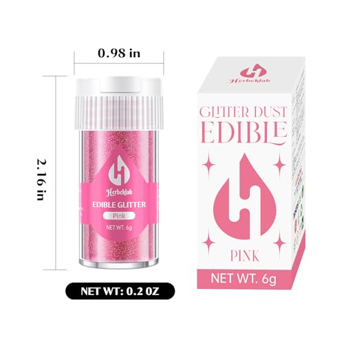 Pink Edible Glitter