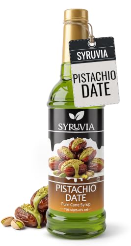Coffee Syrup Pistachio Date Flavored Syrup for Drinks (25.4 Fl Oz)