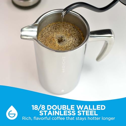Dublin Double Wall Stainless Steel French Press