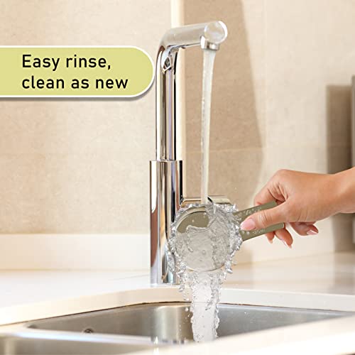 4PCS 1/2CUP(120ml, 4oz) Measuring Cup, 18/8 Stainless Steel Measure Scoop (4 Count)