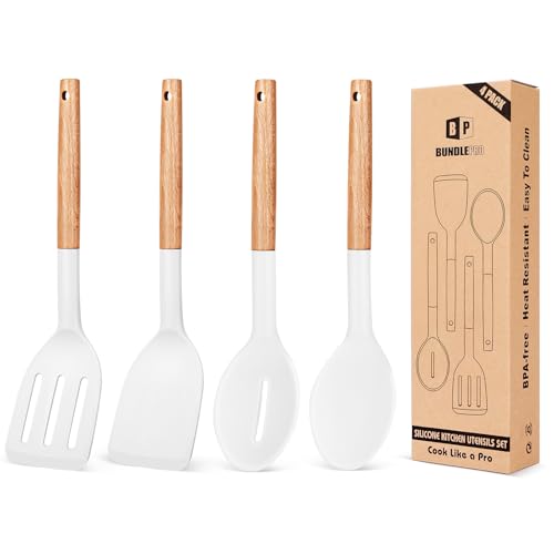 Pack of 4 Silicone Cooking Utensils Set (4 Count)