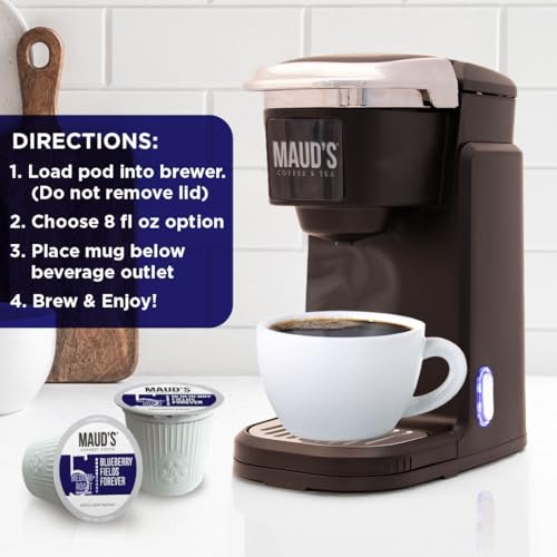 Blueberry Flavored Medium Roast Coffee Pods 18ct (18 Count)