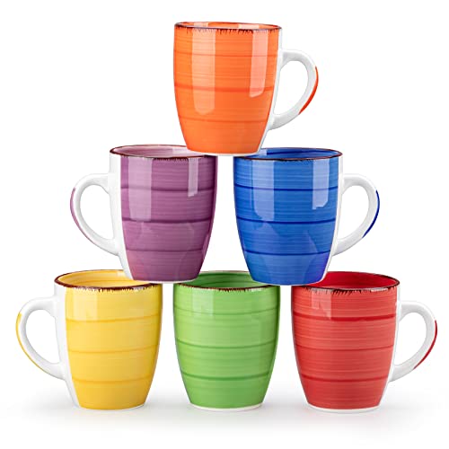 Bonita 12 Oz Coffee Mugs Set of 6 (6 Count)