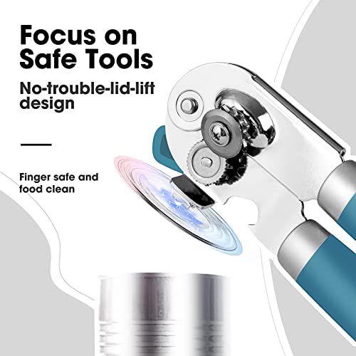 Heavy Duty Hand Can Opener Manual with Magnet Lid Remover