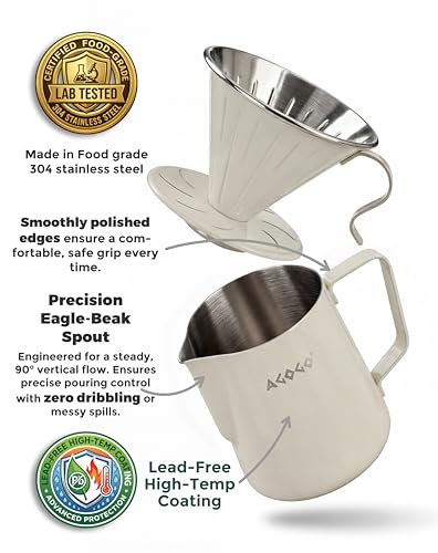 Stainless Pour Over Coffee Maker Set