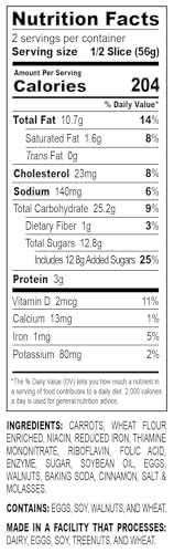 Nadel NATURALLY DELICIOUS CARROT CAKE Slices (48 Ounce)