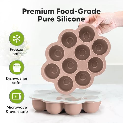Silicone Food Freezer Trays with Lid