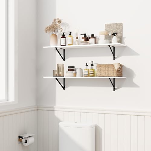 Deep Floating Shelves for Wall (2 Count)