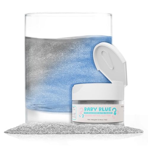 Brew Glitter Baby Blue Gender Reveal Color Changing Edible Drink Glitter