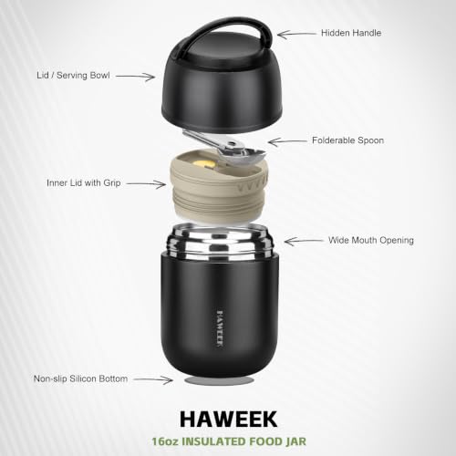 17oz Insulated Food Jar with Spoon