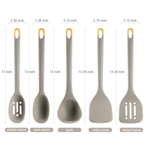Silicone Kitchen Cooking Utensils Set (5 Count)