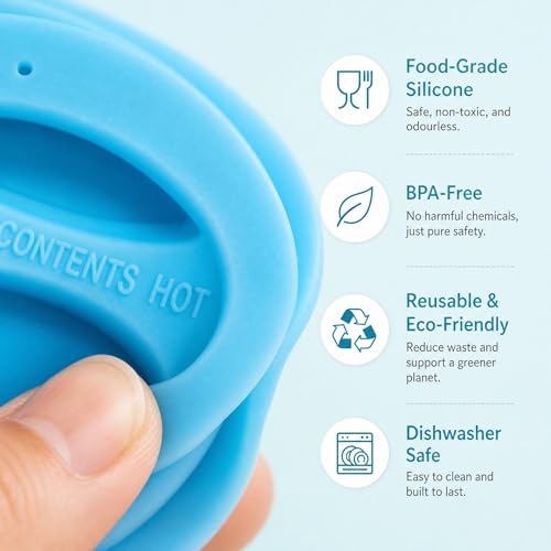 Coffee Mug Lids (7 Count)