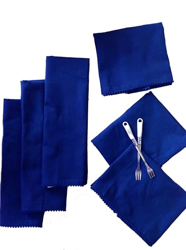 Kitchen Towels 100% Cotton Solid Kitchen Dish Cloths Hand Towel Reusuable Dish Towel for Cleaning & Drying Tea Towels Set with Hanging Loop (6 Count)
