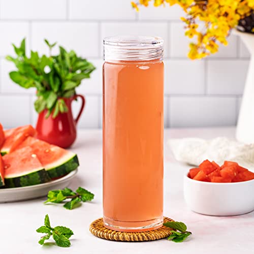 Glass Water Bottles (4 Count)