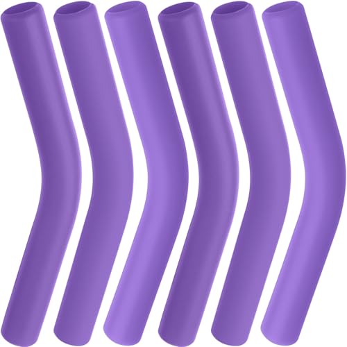 6pcs Food Grade Silicone Straw Tips (6 Count)