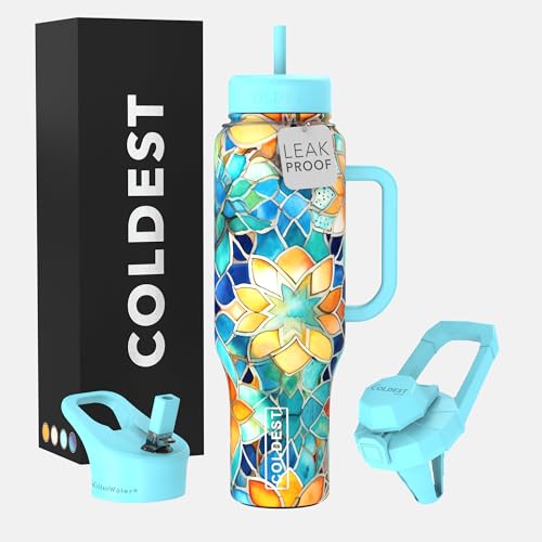 Coldest Tumbler with Handle and Straw