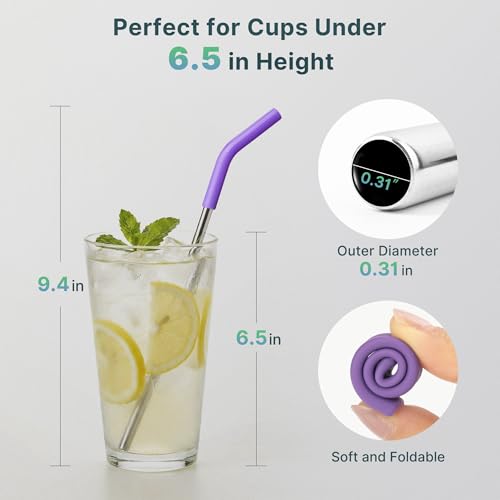 6.7" Short Metal Straw