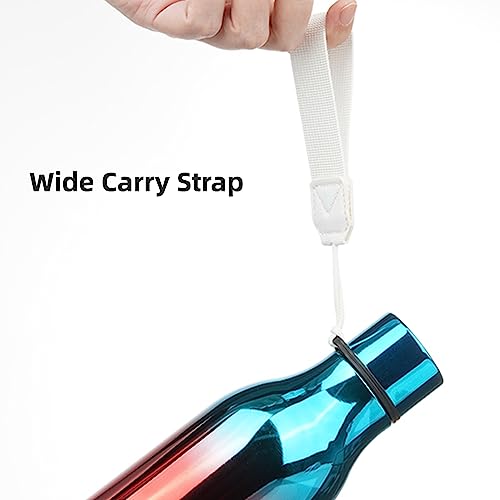 18 oz Insulated Stainless Steel Metal Water Bottle with Strap