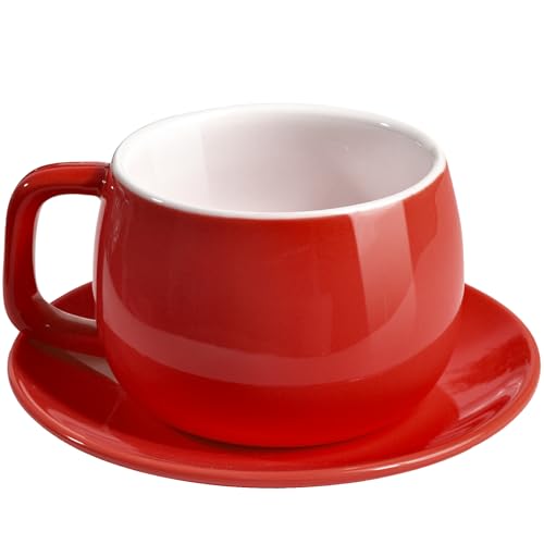 Porcelain Coffee Cup with Saucer 270ml (9.99 Count)