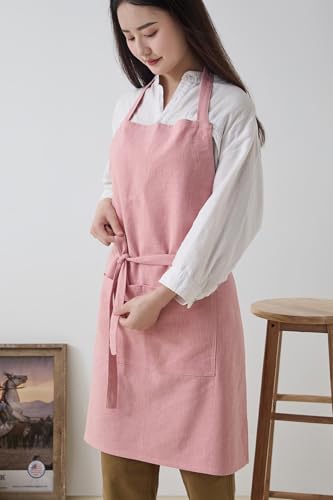 Cotton Linen Apron for Women