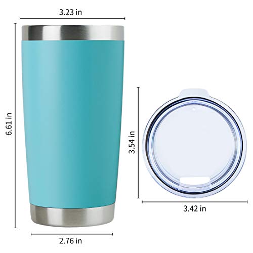 20oz Stainless Steel Tumbler Bulk with Lid (4 Count)